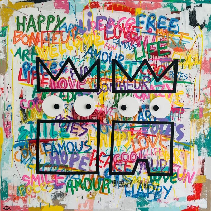 Painting HAPPY by Mam | Painting Street art Society Pop icons Life style Acrylic