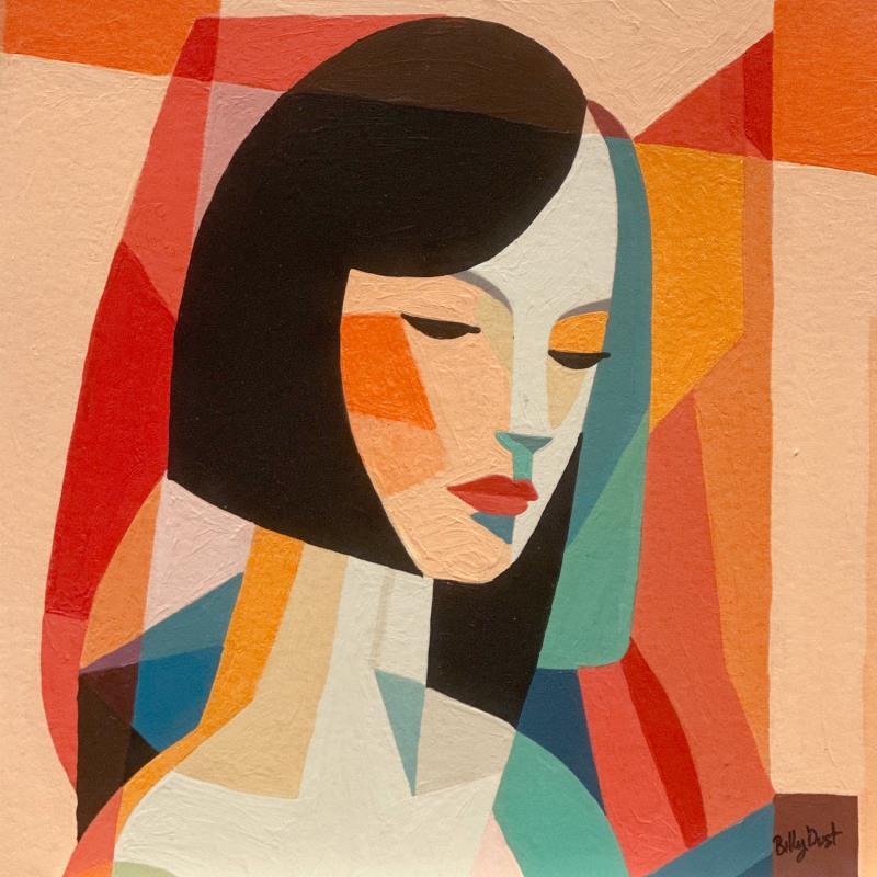 Gemälde Mathilda von Billy Dust | Gemälde Abstrakt Acryl Pop-Ikonen, Porträt