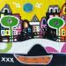Peinture Sunny View par Lovisa | Tableau Pop-art Urbain Métal Acrylique Collage Posca Upcycling