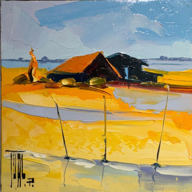 Peinture Les cabanes par Tual Pierrick | Tableau