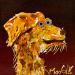Painting CHIMÉRIQUS by Moogly | Painting Raw art Animals Cardboard Acrylic Resin Pigments