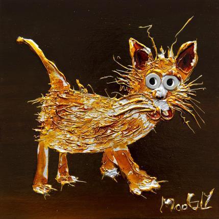 Painting TROGNUS by Moogly | Painting Raw art Acrylic, Cardboard, Pigments, Resin Animals