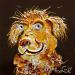 Gemälde ELUCUBRATIUS von Moogly | Gemälde Art brut Tiere Pappe Acryl Harz Pigmente