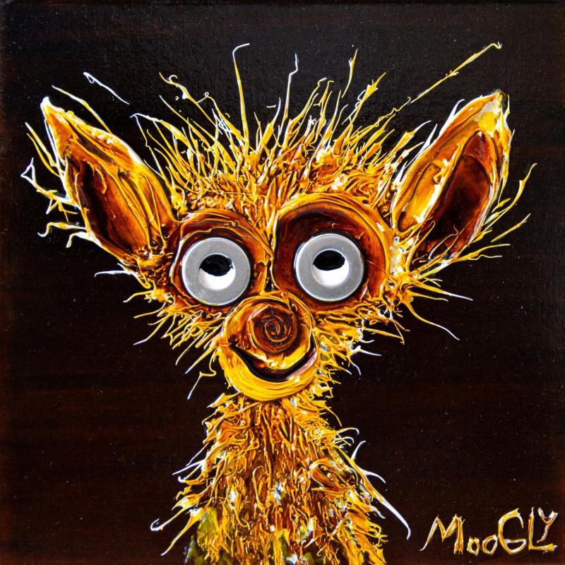 Painting ALLÉGORIQUS by Moogly | Painting Raw art Animals Acrylic Resin Pigments
