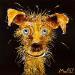 Gemälde SUBTERFUGIUS von Moogly | Gemälde Art brut Tiere Pappe Acryl Harz Pigmente