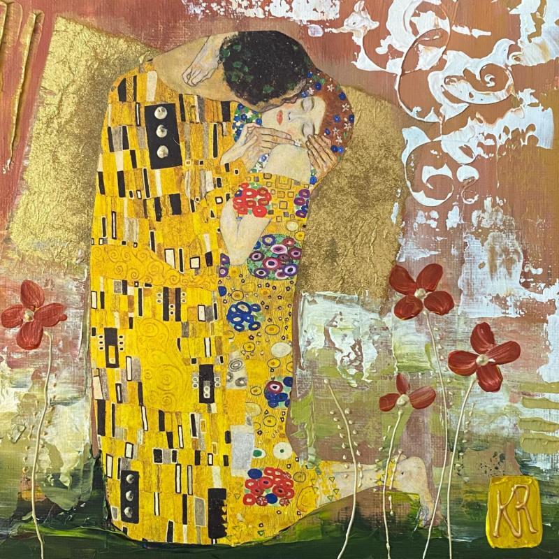 Peinture For love par Romanelli Karine | Tableau Figuratif Acrylique, Collage, Papier, Pastel, Posca Scènes de vie