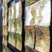 Gemälde Reflets D'Eau von Bauquel Véronique | Gemälde Abstrakt Minimalistisch Holz Metall Acryl Collage Harz Lack