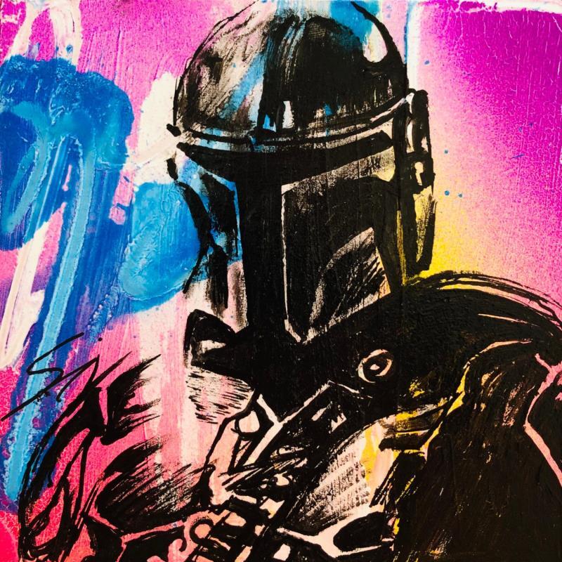 Gemälde Star Wars soldier von Mestres Sergi | Gemälde Pop-Art Kino Pop-Ikonen Graffiti Acryl