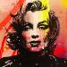 Gemälde Marilyn von Mestres Sergi | Gemälde Pop-Art Kino Pop-Ikonen Graffiti Acryl