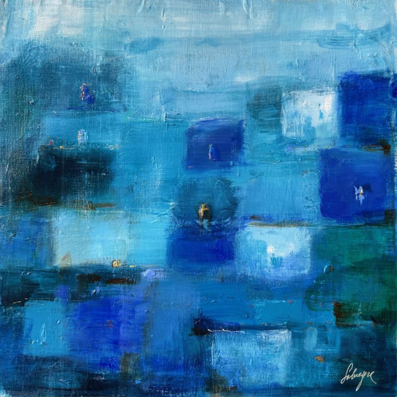 Gemälde Blue world von Solveiga | Gemälde Acryl