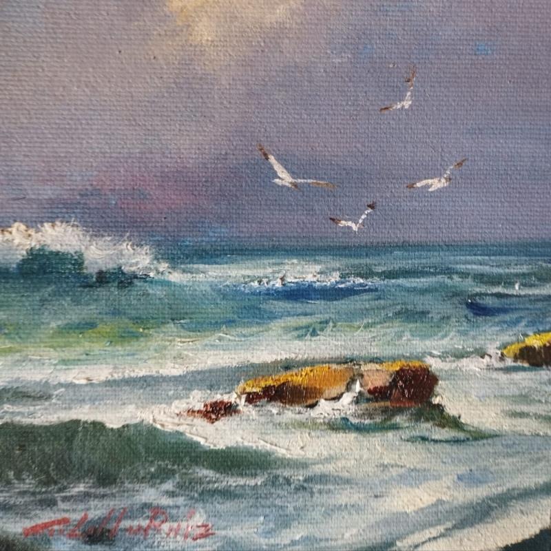 Gemälde F1 No Name La playa en soledad von Cabello Ruiz Jose | Gemälde Impressionismus Landschaften Öl
