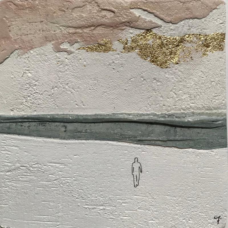Painting COME UN FIUME by Roma Gaia | Painting Subject matter Acrylic, Sand Minimalist