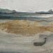 Painting DOMANI by Roma Gaia | Painting Subject matter Minimalist Acrylic Sand