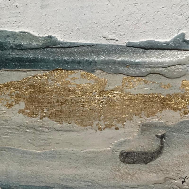 Gemälde DOMANI von Roma Gaia | Gemälde Materialismus Acryl, Sand Minimalistisch