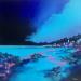 Painting Blue Dream by Pienon Cyril | Painting Abstract Landscapes Acrylic Sand