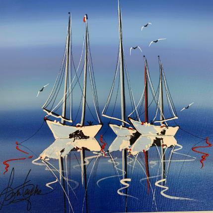 Painting Les 3 Vaillants by Fonteyne David | Painting Figurative Acrylic Marine