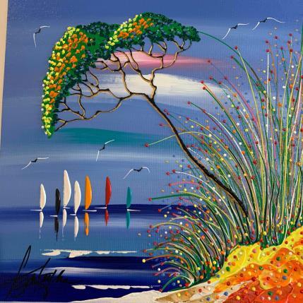 Gemälde Regard sur mer von Fonteyne David | Gemälde Figurativ Acryl Landschaften, Marine