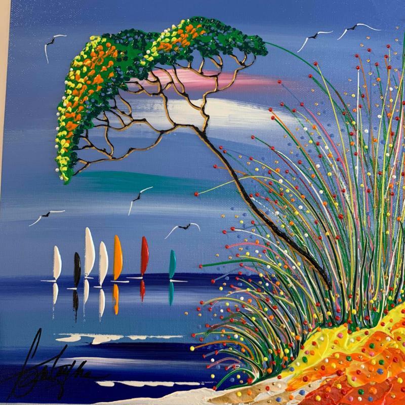 Gemälde Regard sur mer von Fonteyne David | Gemälde Figurativ Landschaften Marine Acryl