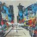 Gemälde Grand boulevard von Raffin Christian | Gemälde Figurativ Urban Öl