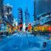 Gemälde New York von Raffin Christian | Gemälde Figurativ Urban Öl