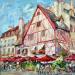 Painting Place François Rude  by Novokhatska Olga | Painting Figurative Urban Oil