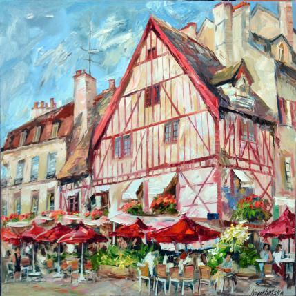 Painting Place François Rude  by Novokhatska Olga | Painting Figurative Oil Urban