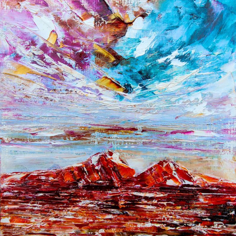 Peinture Arizona landscape in the wind 1 par Reymond Pierre | Tableau Figuratif Paysages Huile