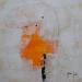 Peinture abstract orange A 88 par Wilms Hilde | Tableau Abstrait Acrylique Collage