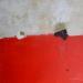 Gemälde abstract red B 84 von Wilms Hilde | Gemälde Abstrakt Acryl Collage Blattgold