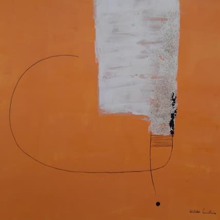 Peinture abstract yellow C 98 par Wilms Hilde | Tableau Abstrait Acrylique, Carton, Collage