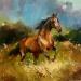 Painting The pleasure by Bond Tetiana | Painting Figurative Landscapes Animals Oil