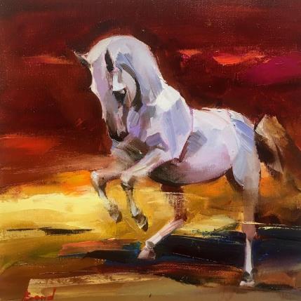 Painting The return of the legend by Bond Tetiana | Painting Figurative Oil Animals, Landscapes