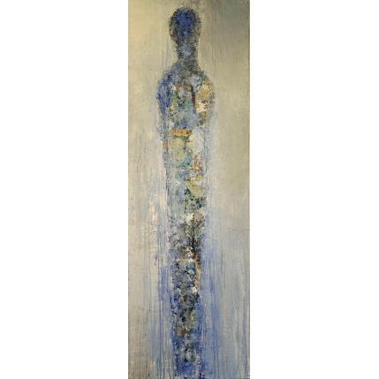 Painting Douceur Lavande by Rocco Sophie | Painting Raw art Acrylic, Gluing, Sand
