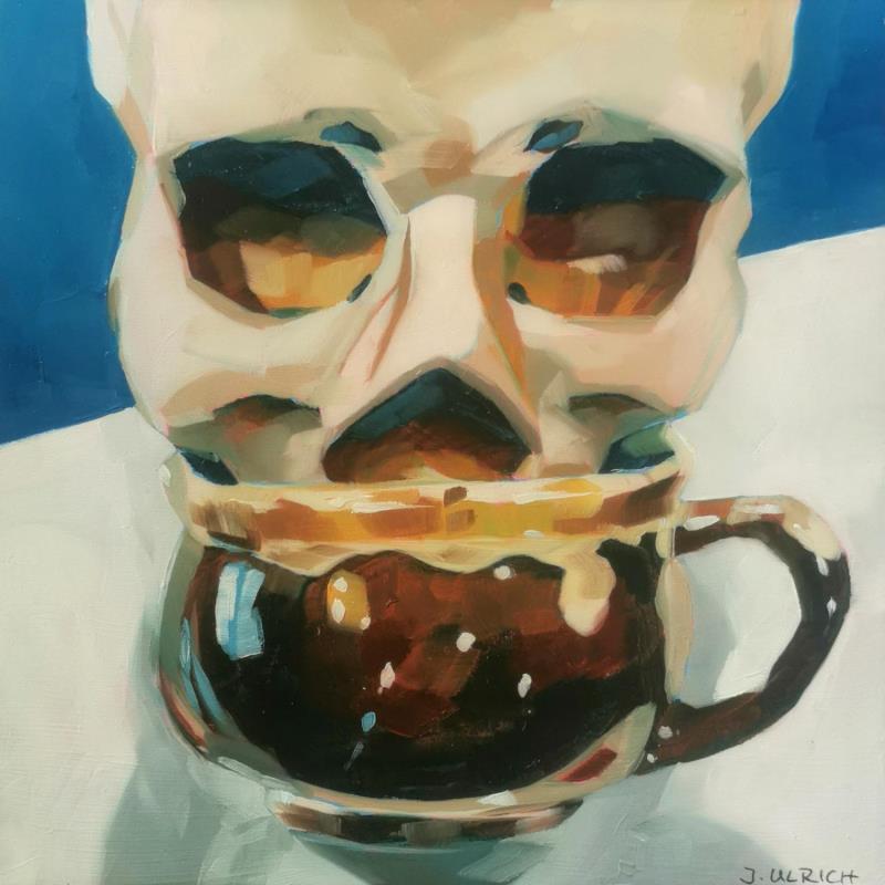 Painting have a sip by Ulrich Julia | Painting Figurative Oil Pop icons