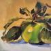 Painting apple fashion by Ulrich Julia | Painting Figurative Wood Oil