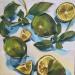Peinture lime and basil par Ulrich Julia | Tableau Figuratif Bois Huile
