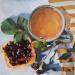 Painting blackberry breakfast by Ulrich Julia | Painting Figurative Wood Oil