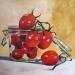 Painting tomato jar by Ulrich Julia | Painting Figurative Wood Oil