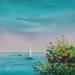 Peinture Oh ! Méditerranée  par Blandin Magali | Tableau Figuratif Paysages Huile