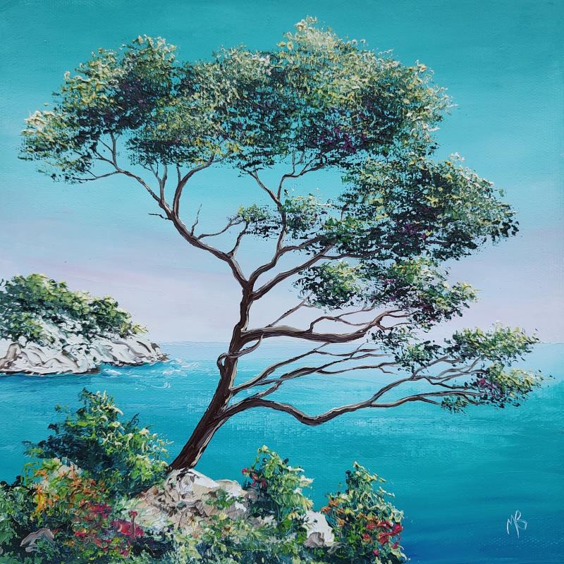 Painting Merveille de la nature by Blandin Magali | Painting Figurative Landscapes Oil