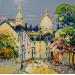 Painting Autour du Sacré Cœur by Corbière Liisa | Painting Figurative Landscapes Oil