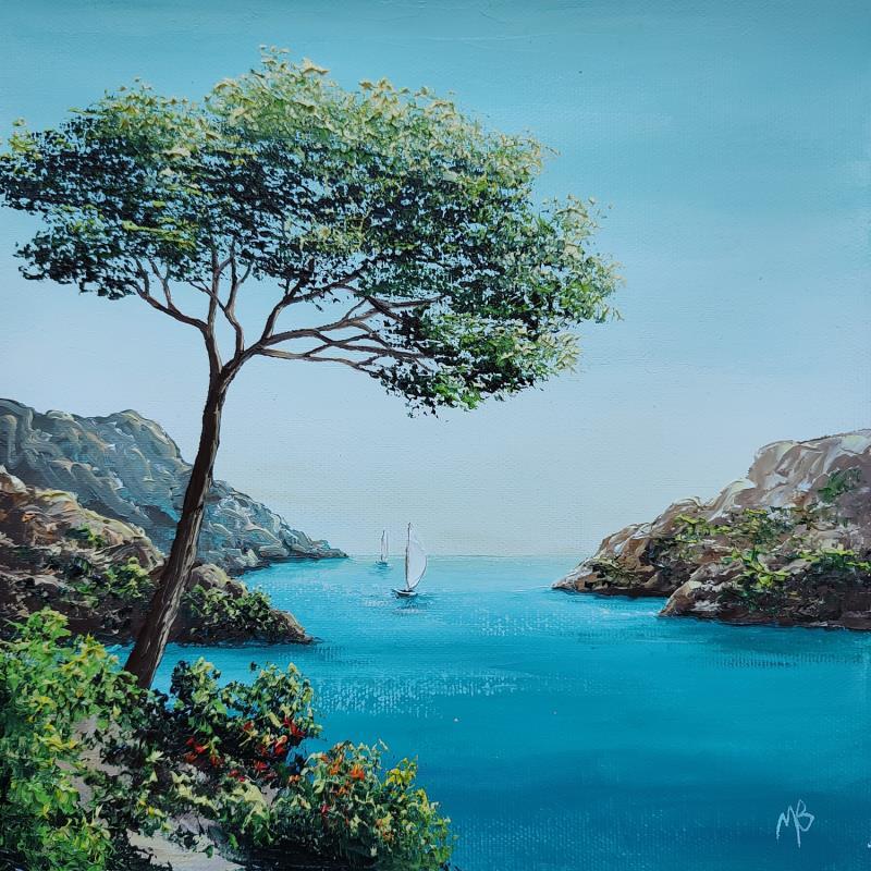 Painting Histoire du sud by Blandin Magali | Painting Figurative Landscapes Oil