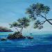 Painting Baignade estivale by Blandin Magali | Painting Figurative Landscapes Oil