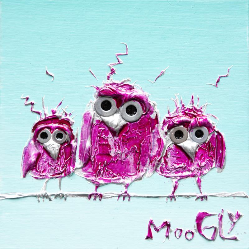 Painting Grenadinus by Moogly | Painting Raw art Animals Cardboard Acrylic Resin Pigments