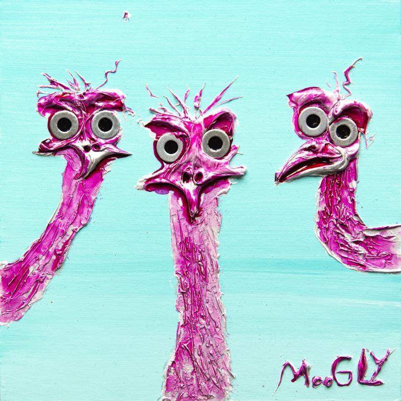Painting Egocentricus by Moogly | Painting Raw art Animals Acrylic Resin Pigments