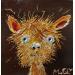 Painting Poètus by Moogly | Painting Raw art Animals Acrylic Resin Pigments