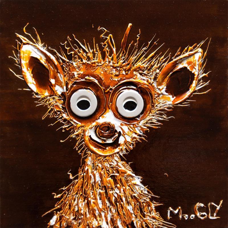 Painting Humilitus by Moogly | Painting Raw art Animals Acrylic Resin Pigments
