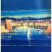 Painting Plus belle la ville, Marseille by Corbière Liisa | Painting Figurative Landscapes Oil