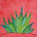 Painting My Blue Agave by Vazquez Laila | Painting Figurative Nature Watercolor Textile
