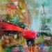 Peinture Ambiance parisienne  par Solveiga | Tableau Acrylique